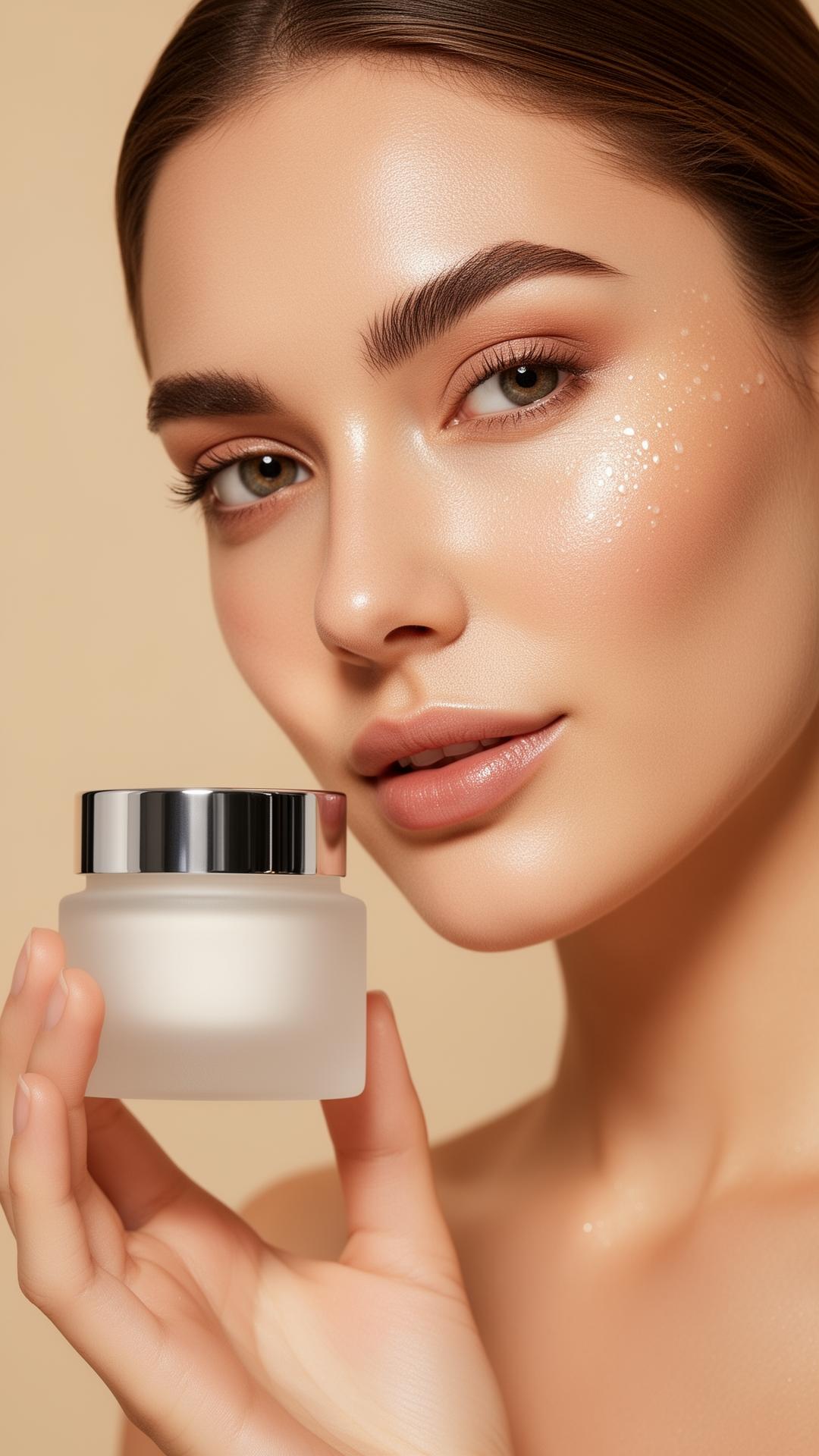 NOVARYN clinical peptide serum application for dewy glass skin